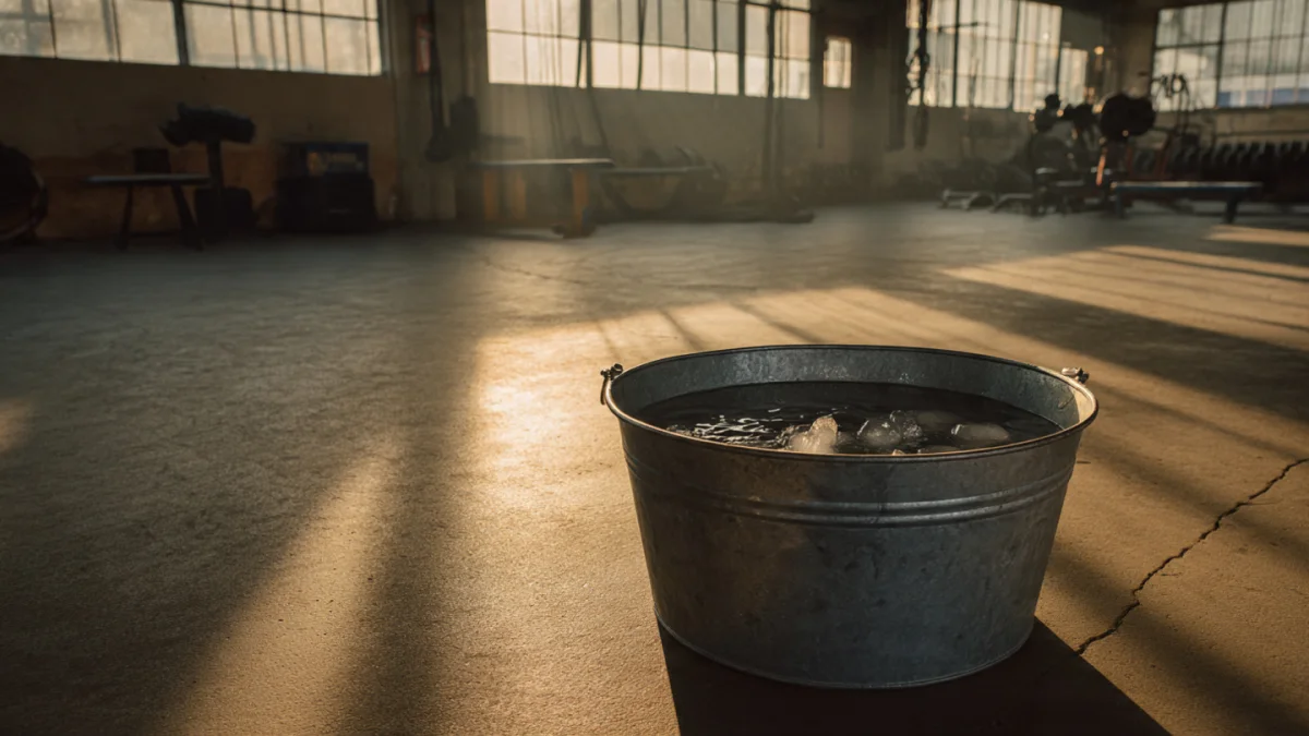 A single translucent capsule resting on a weathered wooden surface in soft warm morning light